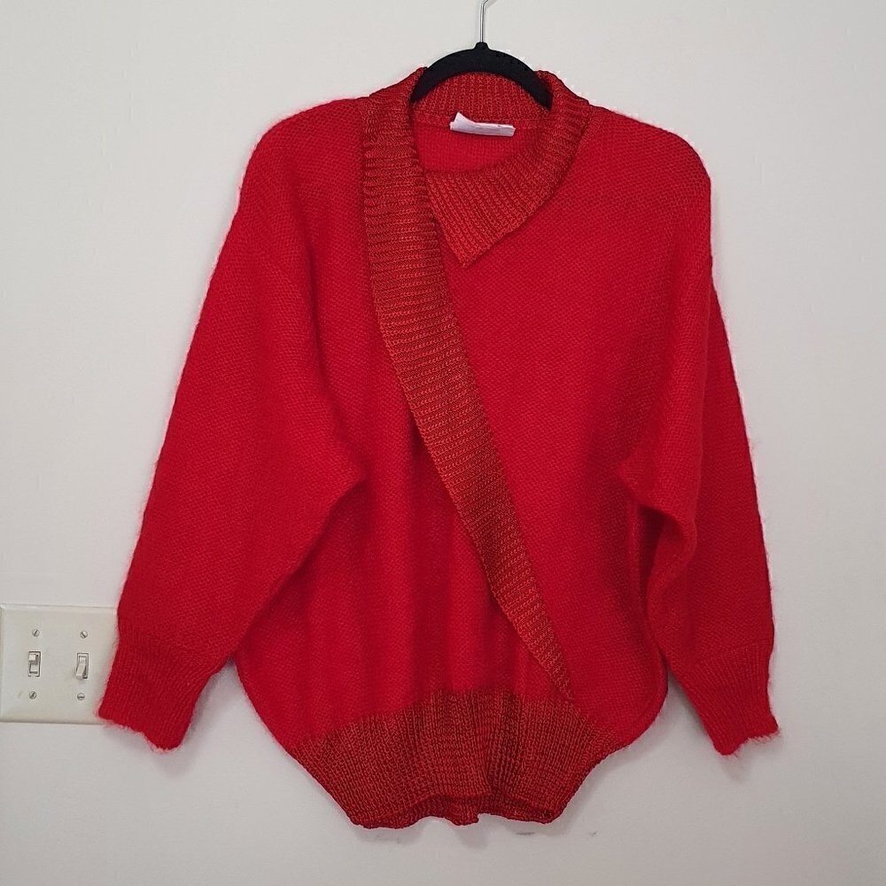 Nina Ricci Week End Ribbed Knitted Rose Sweater